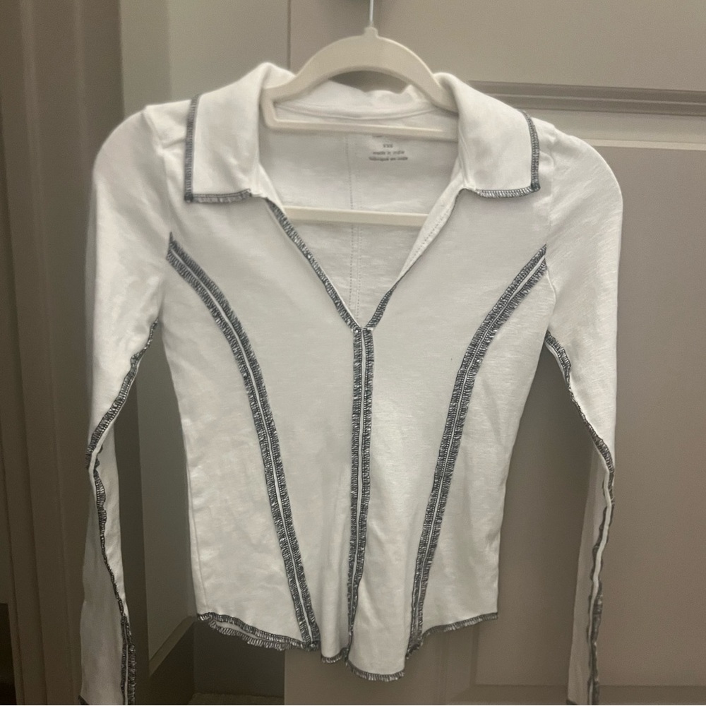 NWOT Pilcro by anthro Henley xxs
